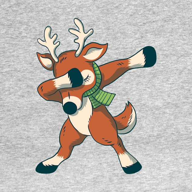 Christmas Dabbing Reindeer Gift Kids, Boys, Girls Funny by Evoke Collective